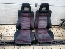 RARE red stitching Front Seats Seat Honda CRX JDM EDM EE8 EF8 ED9 SI US 88-91