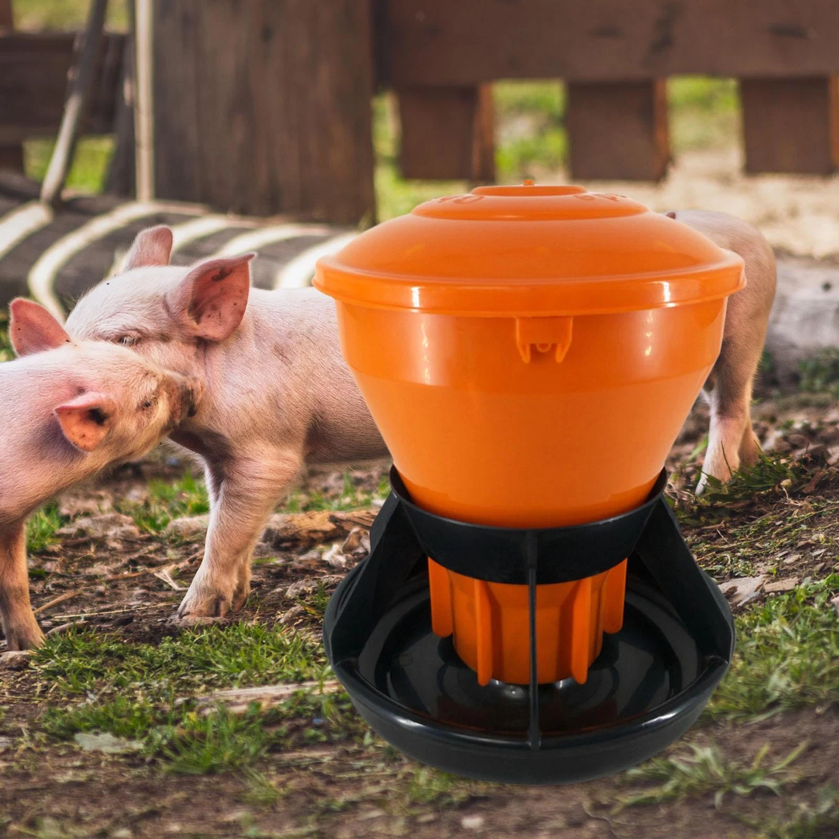 Pig automatic clearance feeder