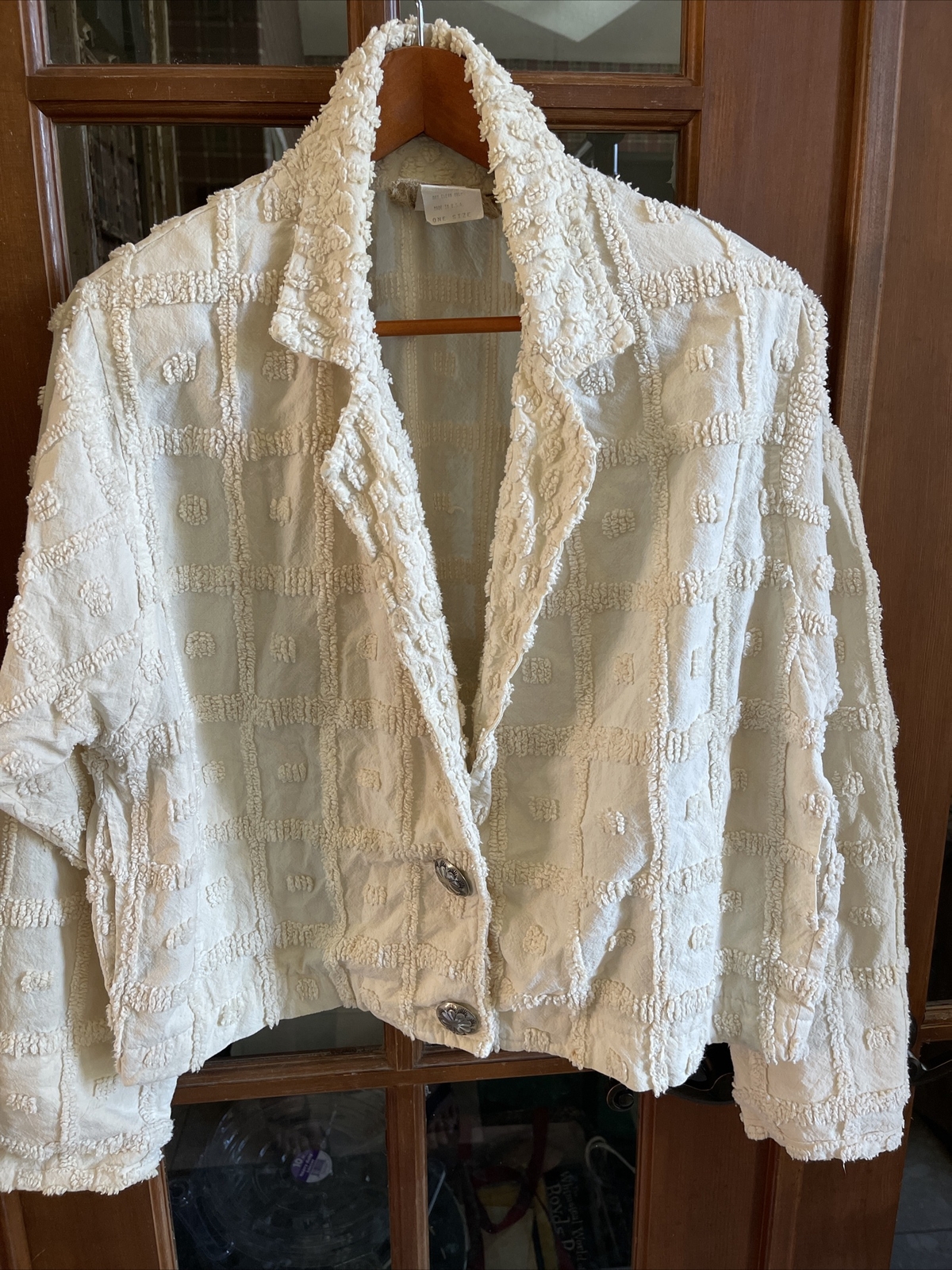 Giacca pony dipinta vintage