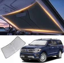Front Windshield Sun Shade UV Blocker Reflector Foldable Fits 11-24 Explorer
