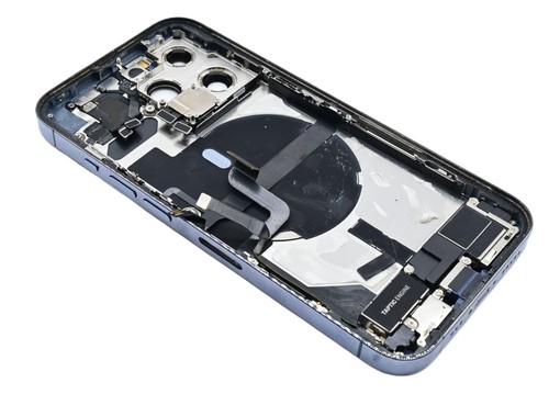 Original Apple iPhone 13 Pro Akkudeckel Backcover Rahmen Gehäuse Bulled Blau A