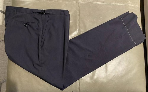 Neu ohne Etikett Ralph Lauren Black Label Anthony Italien Wolle marineblau gestreift Anzughose 39 $ 595 - Bild 1 von 9