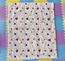 Vintage 1980  s Balloon Crib Nursery Comforter Blanket