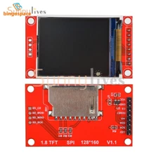1.8" SPI LCD Screen Module 128*160 TFT with SD Card Slot ST7735 Driver