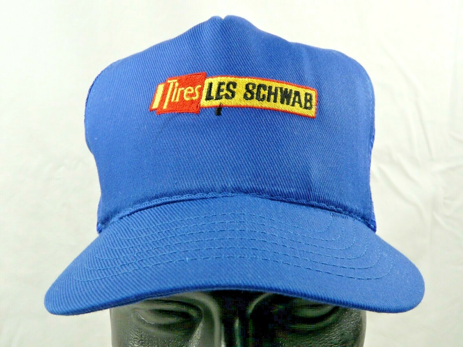 Vintage Les Schwab Tires Logo Trucker Hat Blue Snapba… Gem