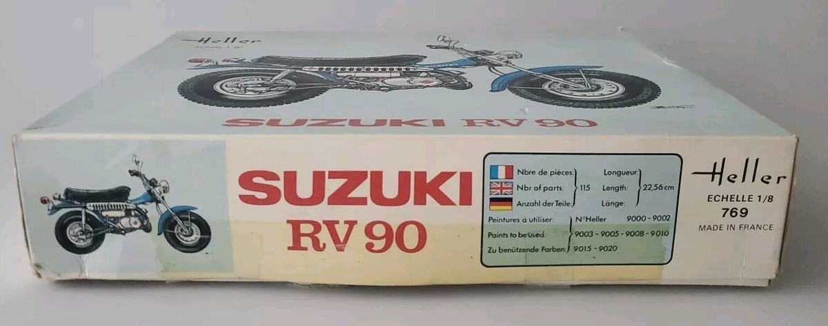 SUZUKI RV90 VAN VAN VINTAGE HELLER MOTORCYCLE 1/8 MODEL KIT