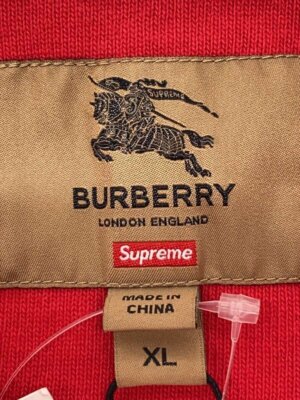 値下げ　BURBERRY supreme ラグビー　シャツ SS22 Supreme Burberry Rugby - バーバリー ラグビー シャツ