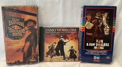 FOR A FEW DOLLARS MORE 1984+HIGH PLAINS DRIFTER 1982+ENNIO MORRICONE CD FREE SHP