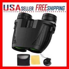 Binoculars High-Resolution 12 x 25 Optics Clear Vision Compact Size Outdoor Camp