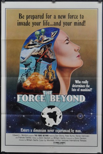 FORCE BEYOND 1978 ORIGINAL 27X41 NM MOVIE POSTER ORSON WELLES DONN DAVISON ROSKO