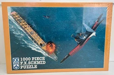 FX Schmid Battle of MIDWAY: TURNING POINT WWII 1000 Pc Puzzle NEW Sealed 1996