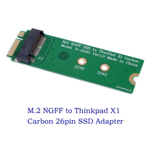 M.2 NGFF SSD to 20+6pin 26pin SSD Adapter Card for Lenovo ThinkPad X1 Carbon - 第 1/10 張圖片