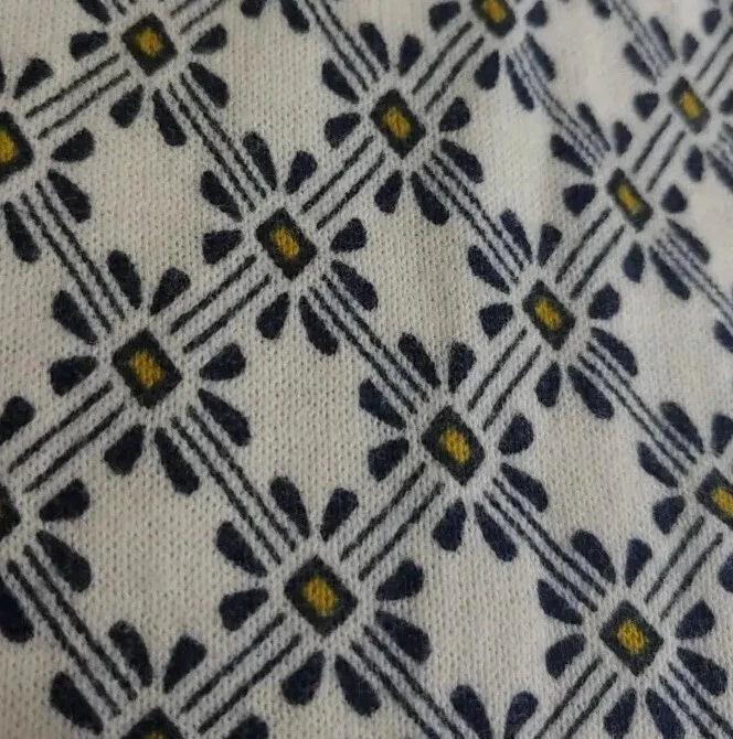 Ann Taylor заводской свитер женщин XS кнопка спереди L/S геометрический узор - Изображение 3 из 4