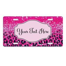 Shiney Glitter Aluminum Customize Name Text Monogram Metal License Plate Car Tag Shiney Glitter Aluminum Customize Name Text Monogram Metal License Plate Car Tag