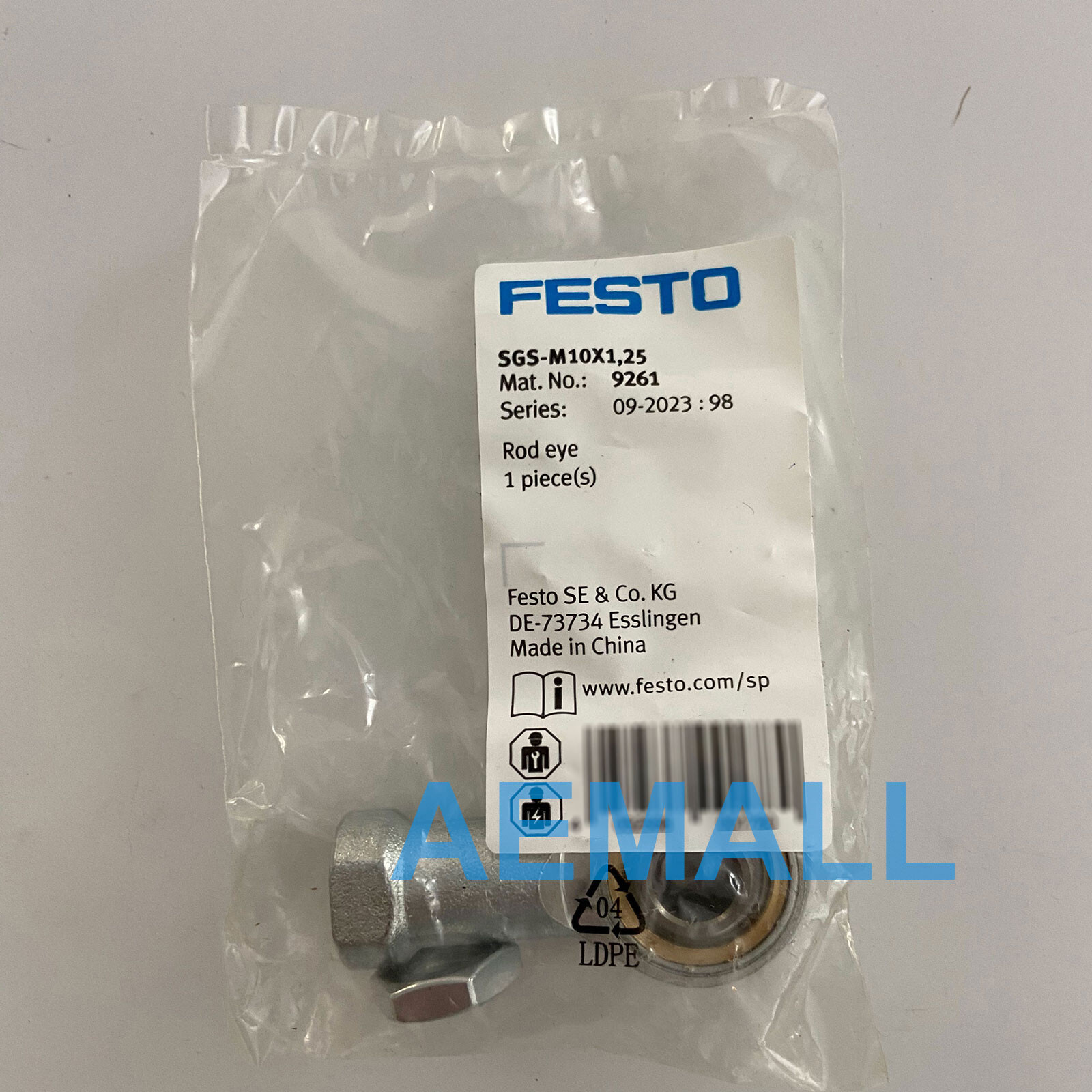 1pcs New Festo SGS-M10X1,25 9261 Rod Eye