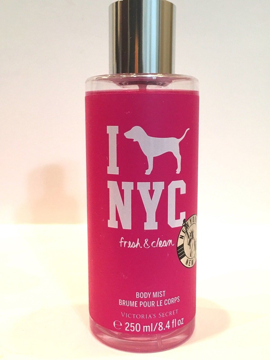 1 VICTORIA'S SECRET FRESH & CLEAN I LOVE NYC BODY MIST FRAGRANCE