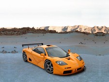 Cars 1996 mclaren f 1 lm Desk Mat Stitched