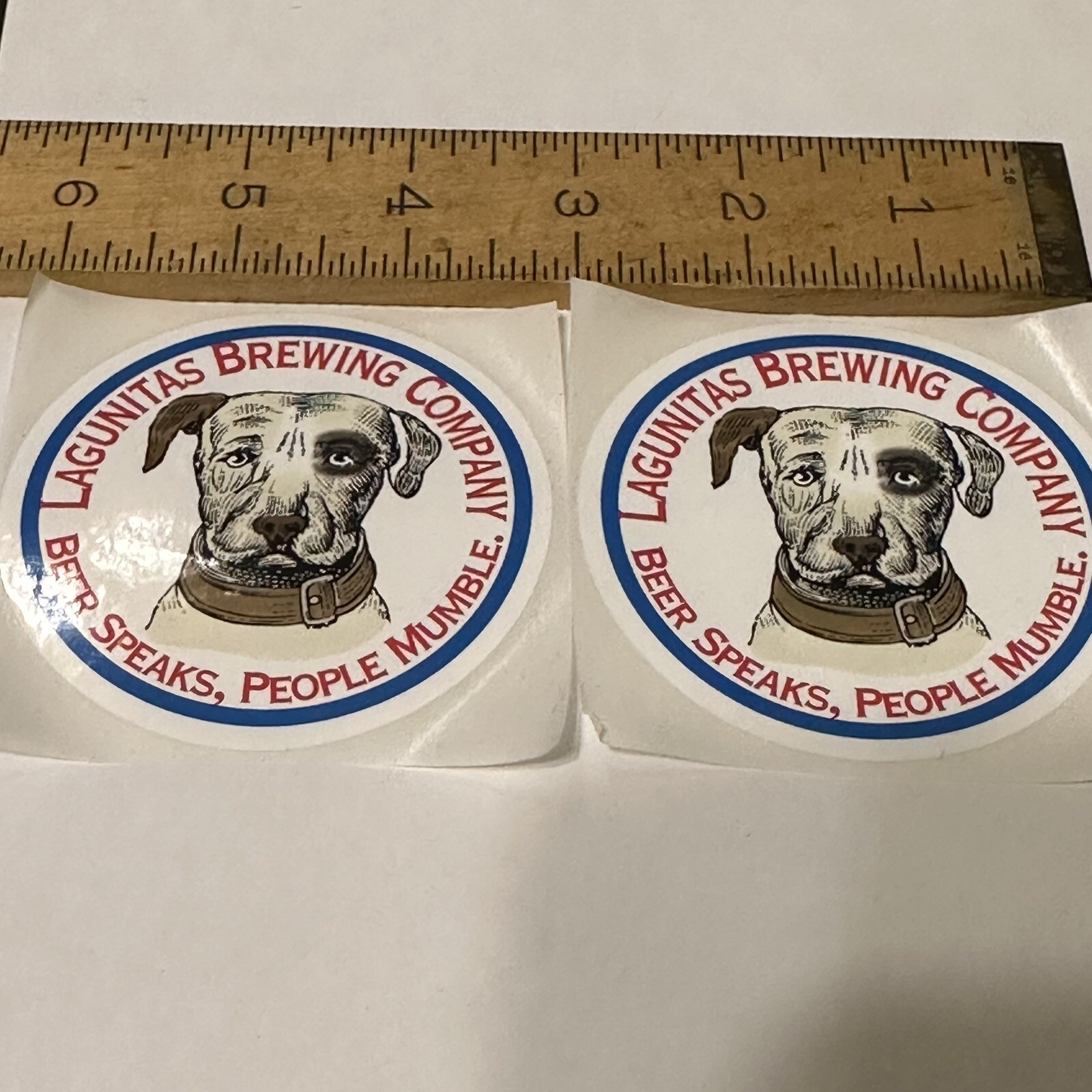 2ct LAGUNITAS BREWING Dog Petaluma Chicago Sticker Decal Craft Brewery