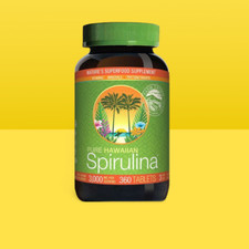 Pure Natural Hawaiian Spirulina 3000 mg., 360 Tablets