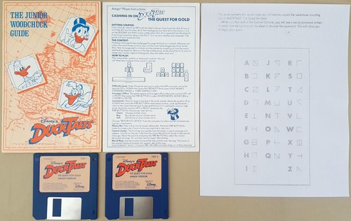 Disney's DUCK TALES The Quest for Gold ©1990 Titus Game for Amiga 500 1000 2000 - 第 1/3 張圖片