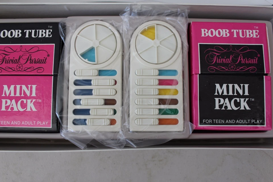 TRIVIAL PURSUIT Pocket Player Set BOOB TUBE 1987 L#1316 - Image 4 of 4