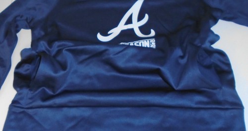 New Nike Atlanta Braves Postseason 2020 Women's Hooded Hoodie Sweatshirt, XL - Picture 3 of 3