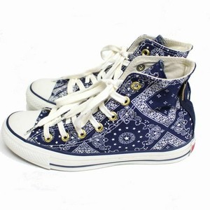 Xgirl Converse All Star Chuck Taylor High Sneakers Bandana Blue Size Us5 5 Ebay