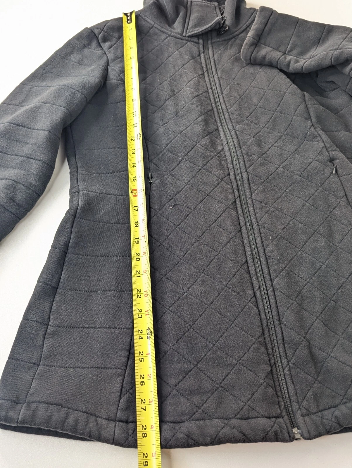 north-face quilted inner faux sherpa buttons jacket