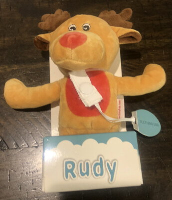 The Teething Egg Teething Pals Rudy Reindeer Christmas Holiday Newborn NEW NIP