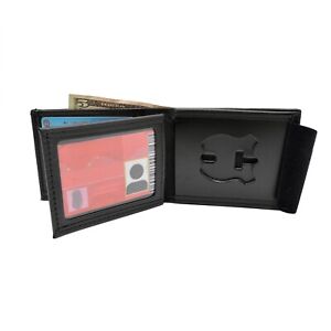 Perfect Fit NJDOC Officer Badge Wallet New Jersey Corrections Black Leather