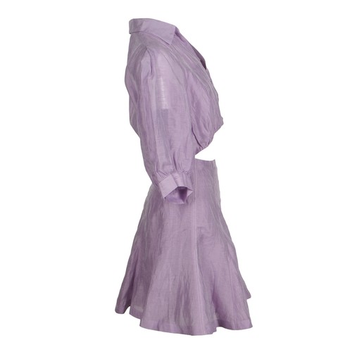 Sandro Paris Women's Dress Size 40 FR / L Linen Blend SFPRO02722 - Picture 4 of 9