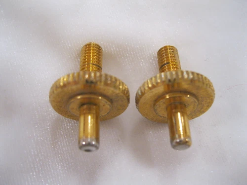 1980's 1990's Gibson Nashville Gold Plated Bridge STUDS for Les Paul + others