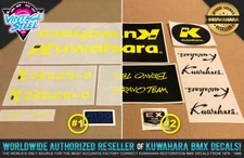 Kuwahara BRAVO TEAM BMX Decal Set (1987 All Colors) Official Licensed Product!