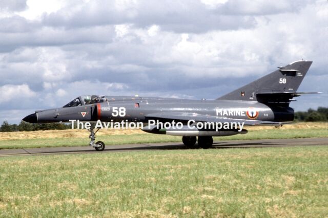 French Navy 14F Dassault Super Etendard 58 (1985) Photograph VO7901 French Navy 14F Dassault Super Etendard 58 (1985) Photograph VO7901