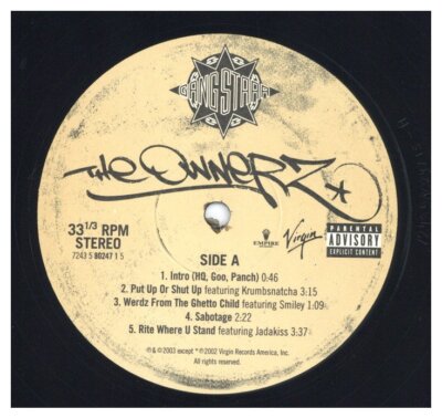 洋楽 GANG STARR/THE OWNERZ 3LP Gang Starr 