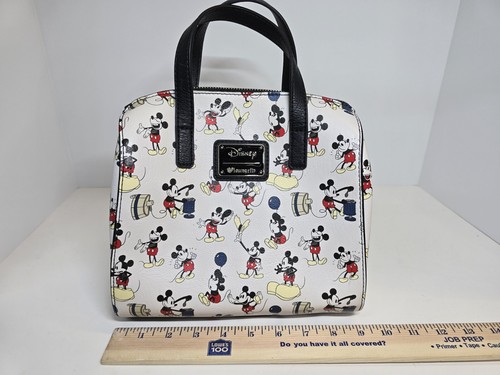 Disney Mickey Mouse Poses Loungefly Cartera Bandolera Bolso de Lona - Imagen 13 de 14
