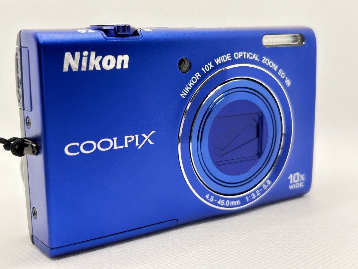 Mint in Box] Nikon Coolpix S6200 Blue 16.0MP Compact Digital