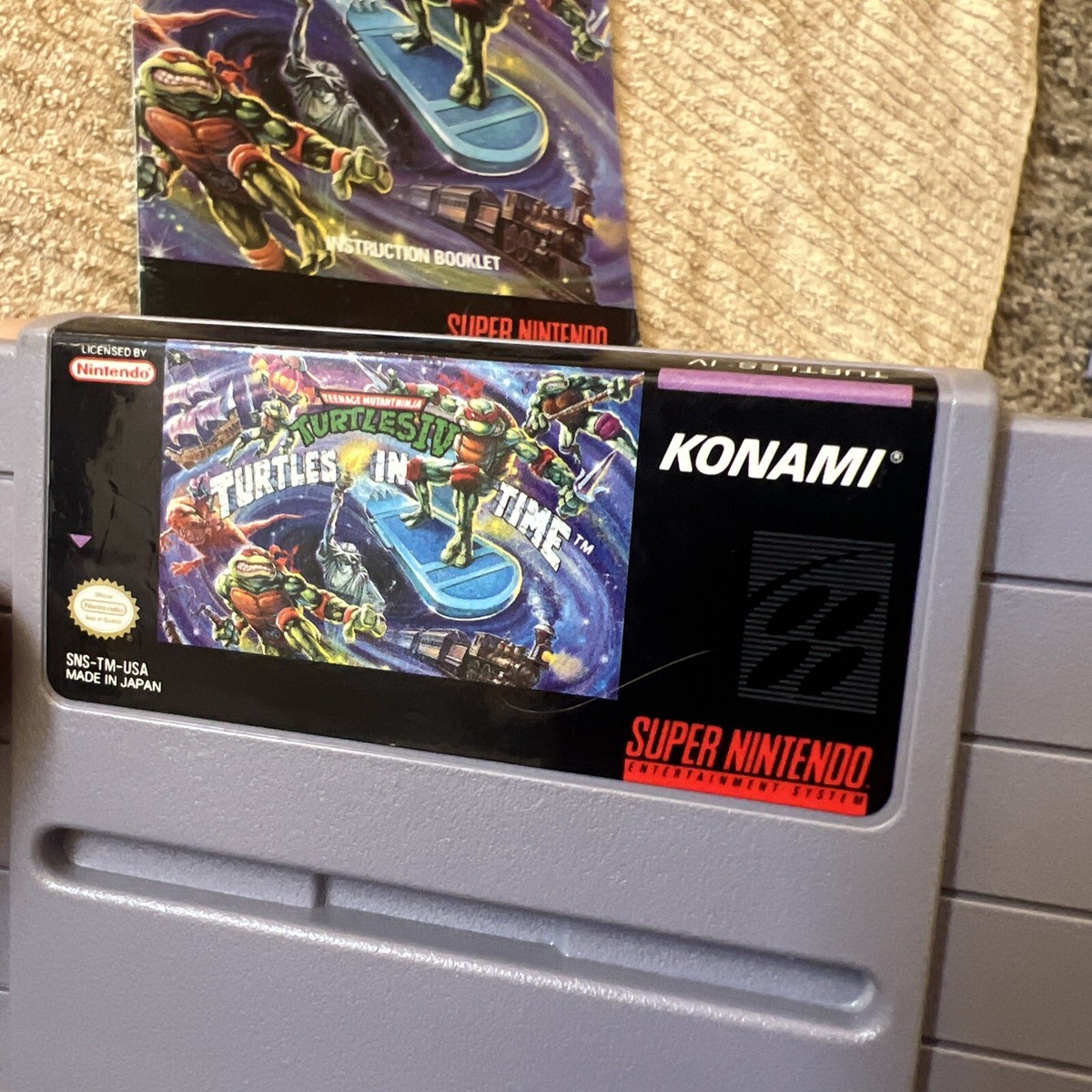 Teenage Mutant Ninja Turtles IV 4 Turtles in Time SNES Game Manual