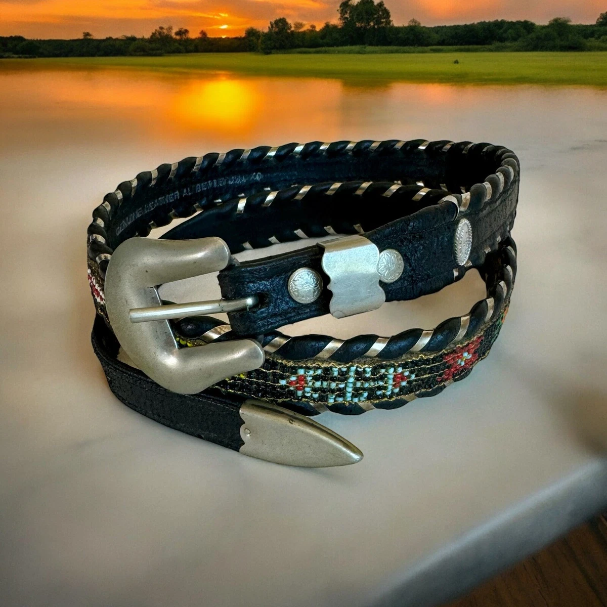 Silver Leather 1980s Vintage Belts for sale | eBay