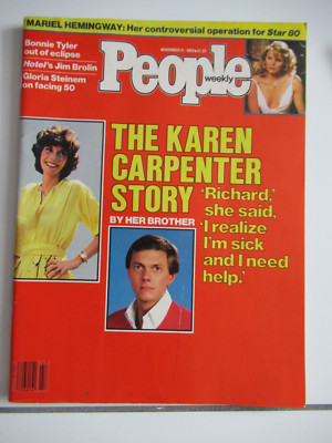 People Magazine November 21, 1983 Karen Carpenter Story MINT! ONLY one on ebay!