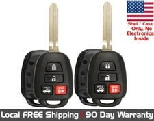 2x New Replacement Key Fob SHELL / CASE For Select Toyota Scion Vehicles