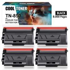 4 PK TN850 Toner Cartridge For Brother TN-820 MFC-L5800DW MFC-L5850DW HL-L6200DW