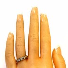 14k white 18k yellow gold 1.19ct engagement princess diamond ring 3.5g vintage — photo 9