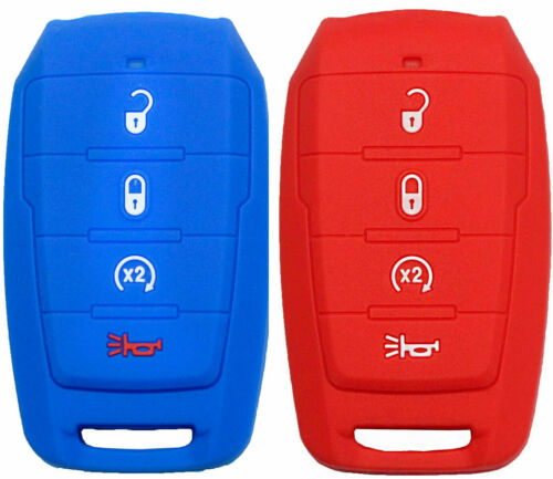 4B Silikon Cover Fernbedienung Schlüsselanhänger passt für Dodge Ram 19 2020-2023 Smart Key - Bild 2 von 7