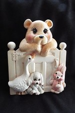 NURSERY CERAMIC BEAR WALL DECOR Art for Baby - 3D ANIMALS