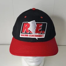 VTG RACING ELECTRONICS Large Logo Embroidered Snapback Hat Baseball Cap USA