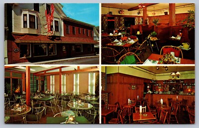 Postcard Bar Harbor ME Testa's Hotel and Restaurant Multiview