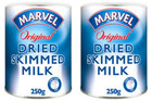 2 Pack Of Marvel Dried Skimmed Milk Powder (250g) - Free shipping