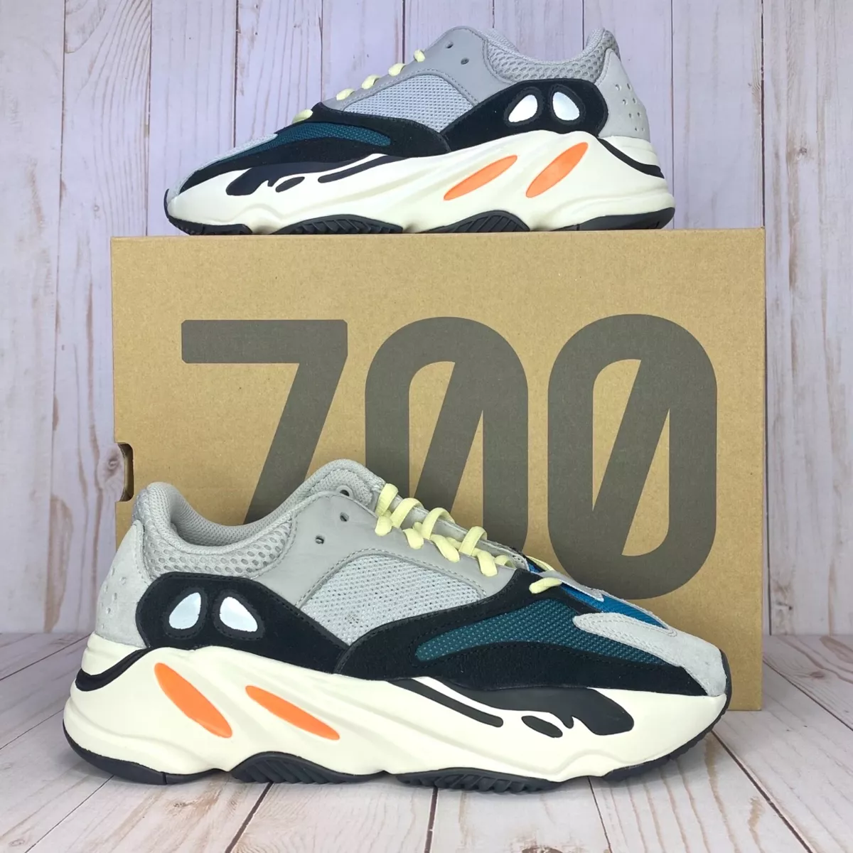 He reconocido Leopardo De nada Adidas Yeezy Boost 700 Wave Runner - B75571- Men's Size 4, 6, 7, 10 | eBay