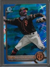 2022 Bowman Chrome Prospect Sapphire Aeverson Arteaga #BCP-218 SF Giants